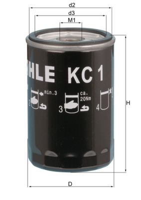 Brandstoffilter Knecht KC 1