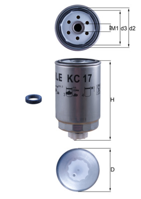 Brandstoffilter Knecht KC 17D