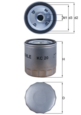 Brandstoffilter Knecht KC 20