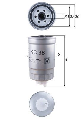 Brandstoffilter Knecht KC 38