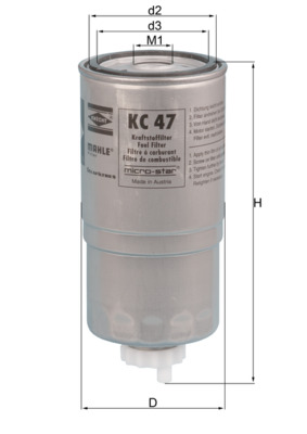 Brandstoffilter Knecht KC 47