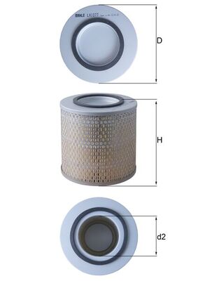 Knecht Luchtfilter LX 1077