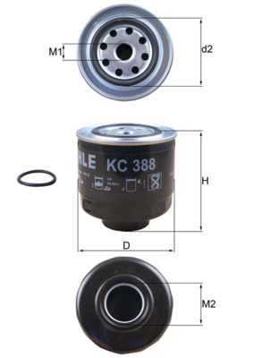 Brandstoffilter Knecht KC 388D