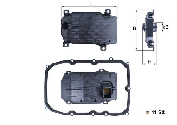 Knecht Filter/oliezeef automaatbak HX 187KIT