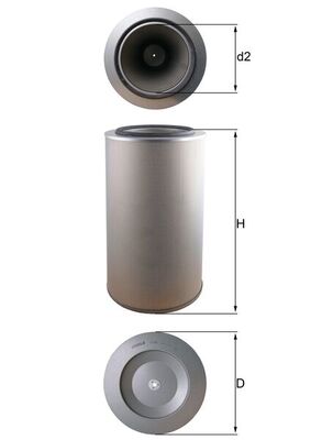 Knecht Luchtfilter LX 1255