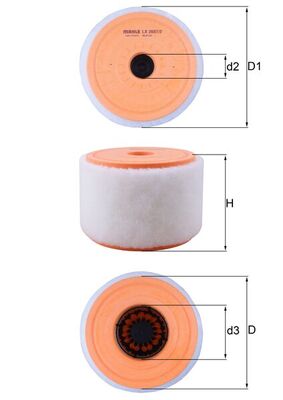 Knecht Luchtfilter LX 2607/2