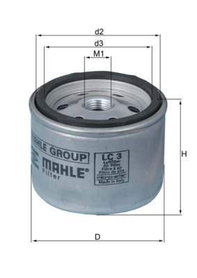 Luchtfilter, compressor Knecht LC 3