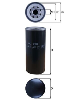 Oliefilter Knecht OC 246