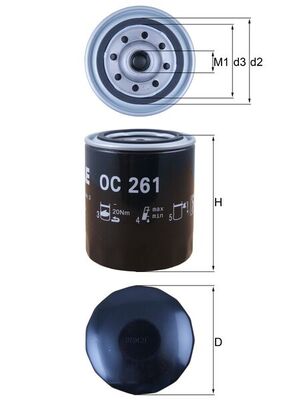 Knecht Oliefilter OC 261