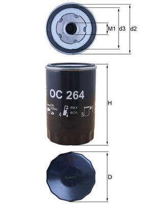 Knecht Oliefilter OC 264