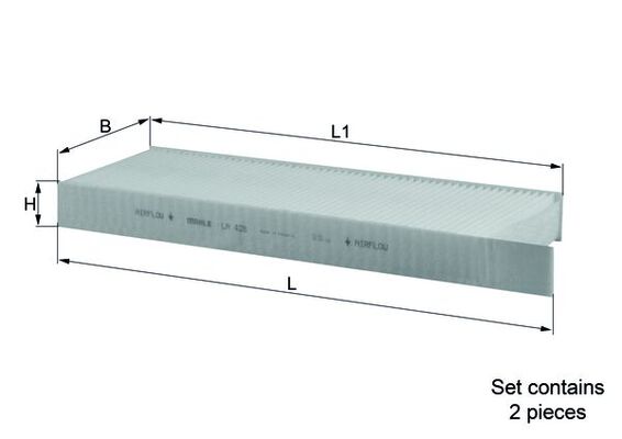 Interieurfilter Knecht LA 428/S