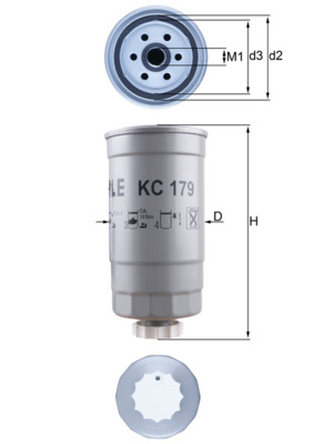 Brandstoffilter Knecht KC 179