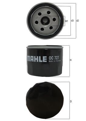 Oliefilter Knecht OC 727