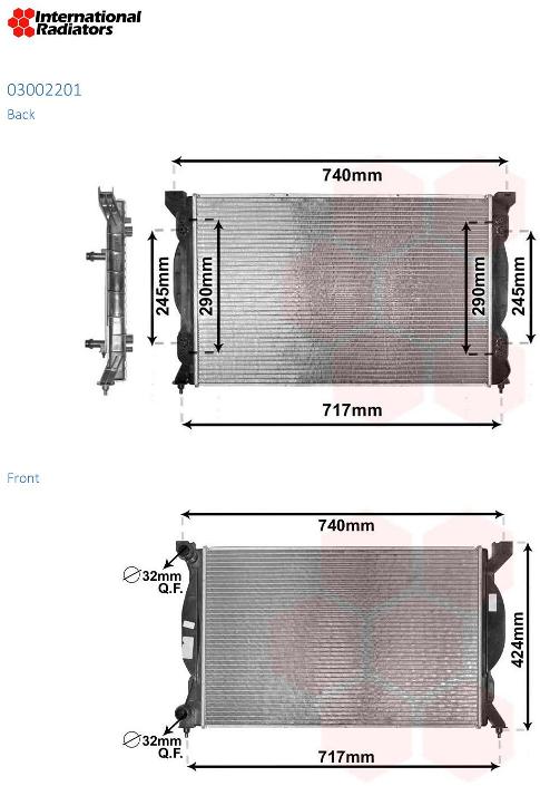 Van Wezel Radiateur 03002201