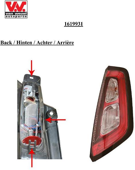 Van Wezel Achterlicht 1619932