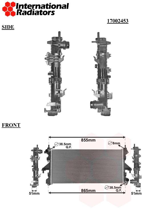 Van Wezel Radiateur 17002453