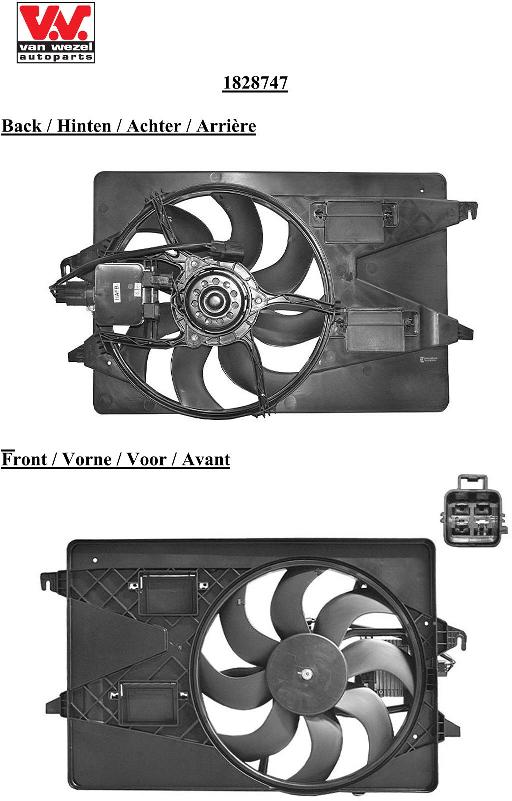 Van Wezel Ventilatorwiel-motorkoeling 1828747
