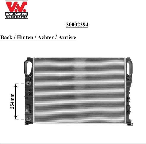 Van Wezel Radiateur 30002394