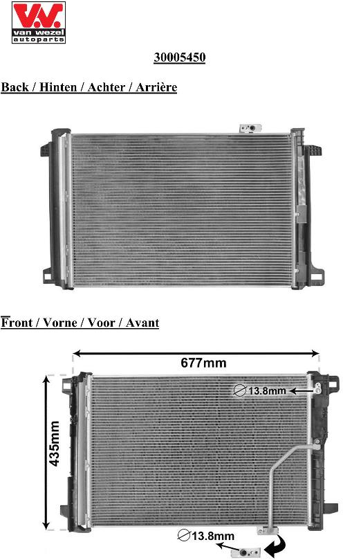 Van Wezel Airco condensor 30005450
