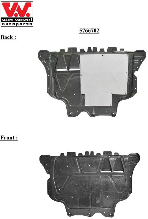 Van Wezel Motorbescherm plaat 5766702