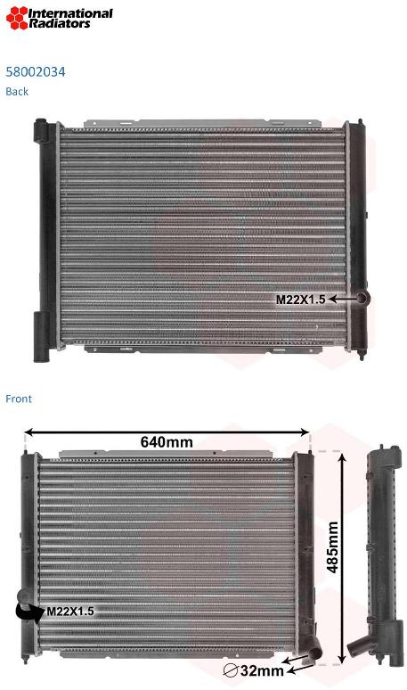 Van Wezel Radiateur 58002034