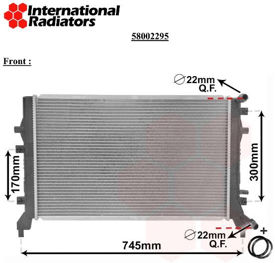 Van Wezel Radiateur 58002295