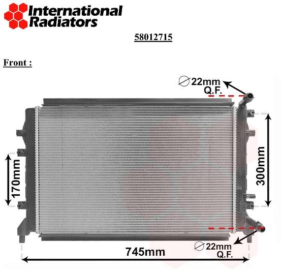 Van Wezel Radiateur 58012715