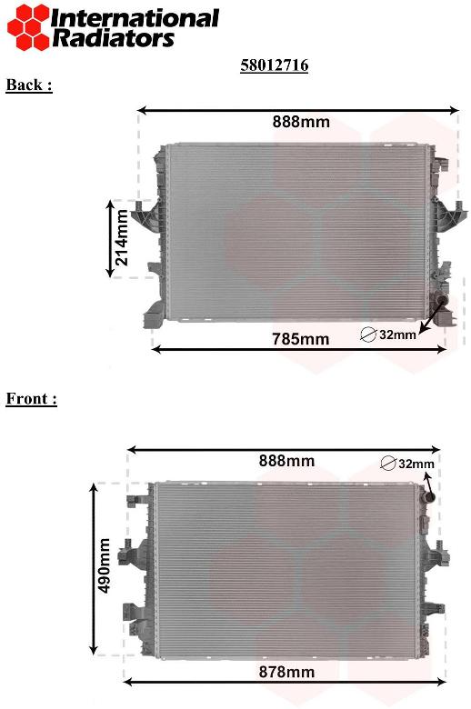 Van Wezel Radiateur 58012716