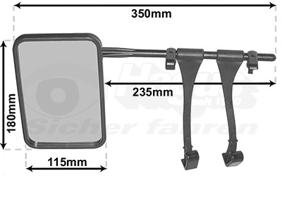 Buitenspiegel Van Wezel 6430