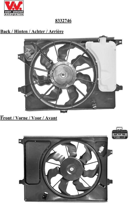 Van Wezel Ventilatorwiel-motorkoeling 8332746