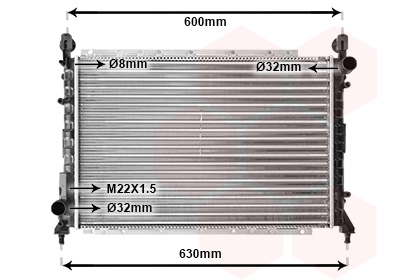 Radiateur Van Wezel 01002076