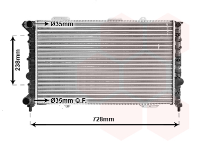 Radiateur Van Wezel 01002079