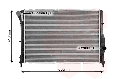 Radiateur Van Wezel 01002084