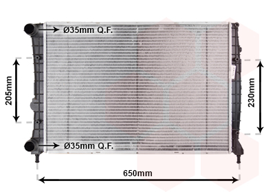 Radiateur Van Wezel 01002087