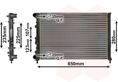 Radiateur Van Wezel 01002144