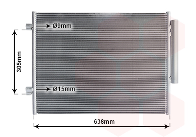 Airco condensor Van Wezel 01015701