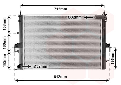 Radiateur Van Wezel 02002152