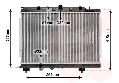 Radiateur Van Wezel 02002154