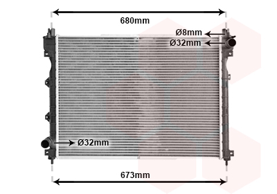 Radiateur Van Wezel 02002174