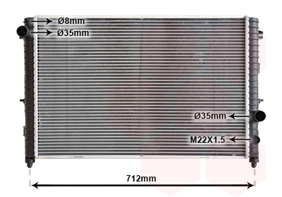 Radiateur Van Wezel 02002175