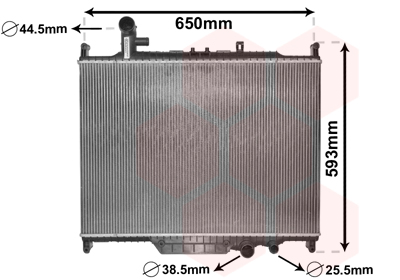 Radiateur Van Wezel 02002225