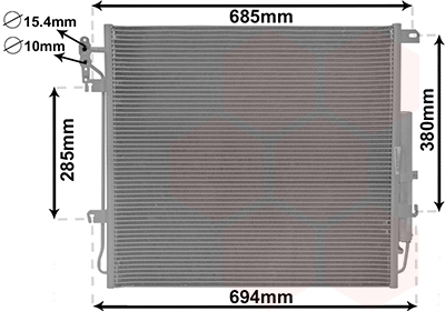 Airco condensor Van Wezel 02005209