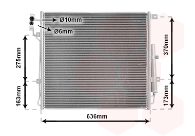 Airco condensor Van Wezel 02015702