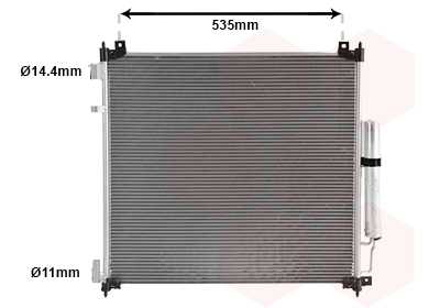 Airco condensor Van Wezel 02015704