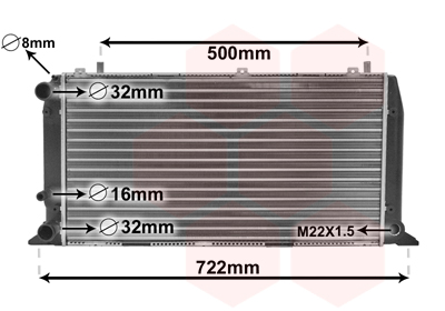 Radiateur Van Wezel 03002047