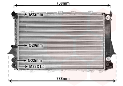 Radiateur Van Wezel 03002082