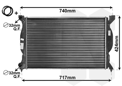 Radiateur Van Wezel 03002201