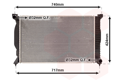 Radiateur Van Wezel 03002203