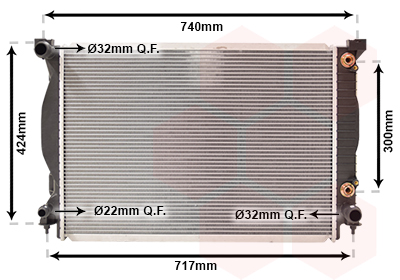 Radiateur Van Wezel 03002205