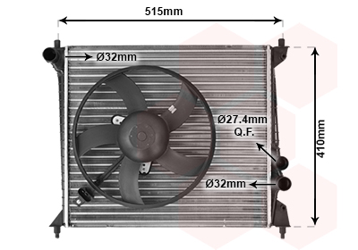 Radiateur Van Wezel 03002213